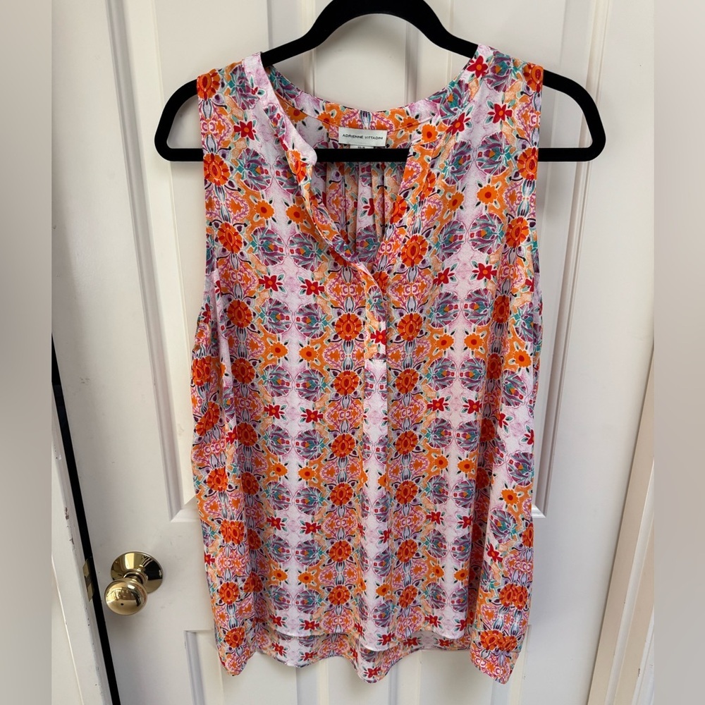 Bright Colored Sleeveless Blouse
